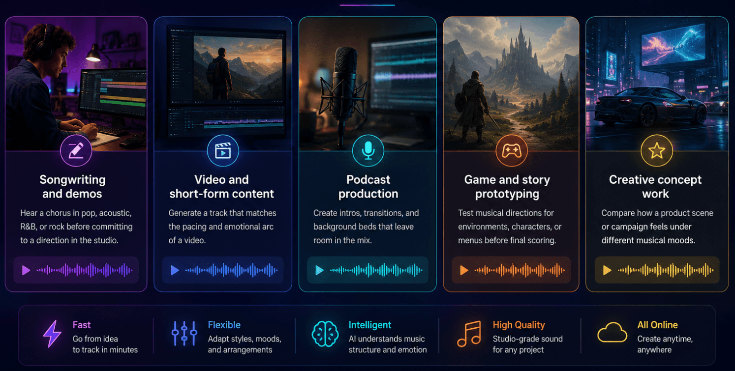 MiniMax Music 3.0 creator use cases